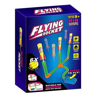 3 Consecutive Foot Stomping Lights Soaring Rocket Launcher Toys Outdoor Leisure Sports Toys for Children Flying Rocket
