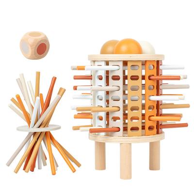 Wooden Stick Toys Early Education Children's Puzzle Pizza Leaning Tower Drawing Stick Toy Other Educational Toys
