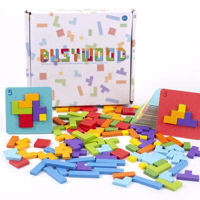 Wooden Toys Busy Wood Puzzle Toys Early Education Teaching Other Educational Toy