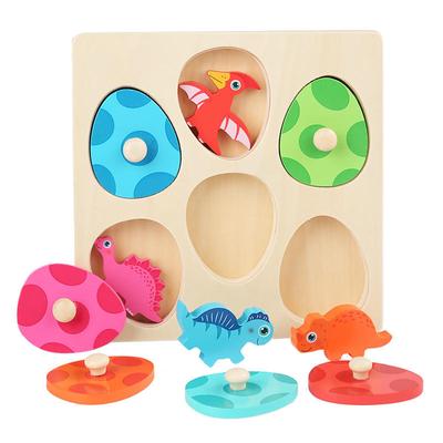 Wooden Toys Dinosaur Memory Chess Matching Board Toy Early Education Teaching Other Educational Toy