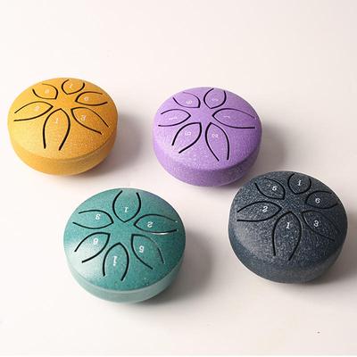 Children's Musical Instrument Mini Void Drum 3-inch 6-tone Steel Tongue Drum Void Drum Musical I