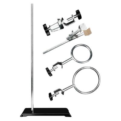 Laboratory Retort Stand Equipment Manufacturer Supplies Chemistry Equipment Metal Lab Burette Retort Stand and Clamp Rod (steel)
