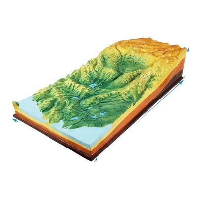 Various Landform Models Geological Teaching Aids Junior and Senior High School Geography Terrain Combination Model