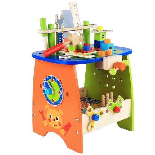 New Children Toys Tool Kids Manual Disassembly and Assembly Workbench Busy Board Play Toys Wooden Repair Toolbox