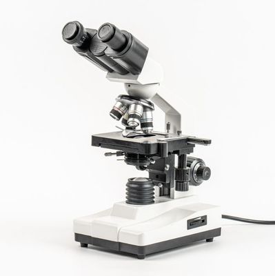 C-100B Biological Binocular Composite Optical Microscope Mechanical Stage Ultra-precision Focusing Teaching Instrument