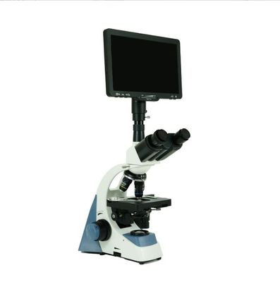 Biological Microscope 10-inch Display, Student Microscope Professional Digital Microscope Teaching Instrument