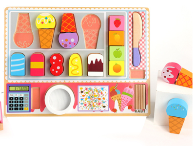 Wooden Toy Kitchen Mini Real Cooking Set for Kids Kitchen Wooden Pretend Play Wooden Toy Kitchen Faucet