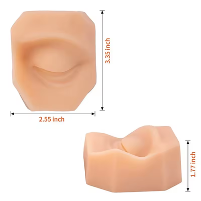 Medical Science Teaching Resource Silicone Eye Beauty Surgery Training Model Used to Practice Piercings Suture Pad