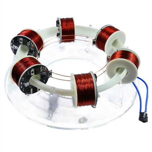 6 Coils Ring Electromagnetic Accelerator Brushless Motor Cyclotron Model Physics Teaching Experiment Equipment Model Desk Toy