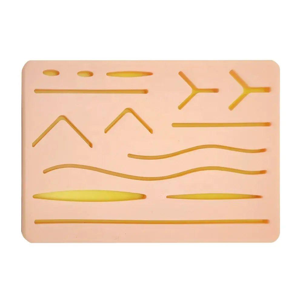 Medical Grade Silicone Pad Suture Training Silicone Suturing Pad Medical Surgical Suture Pad Practice Kit